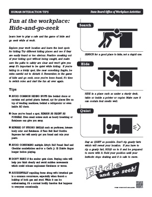 Human Interaction Tips: Hide And Go Seek